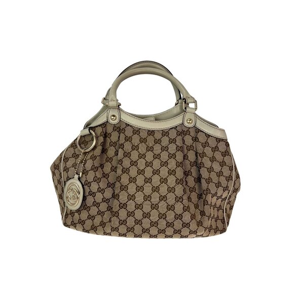 Gucci Sukey Guccissima GG Canvas Medium Hobo Shoulder Bag - Picture 1 of 12